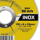 Disco De Desbaste Metal Aço Ferro Inox 115x22mm | 05 Un